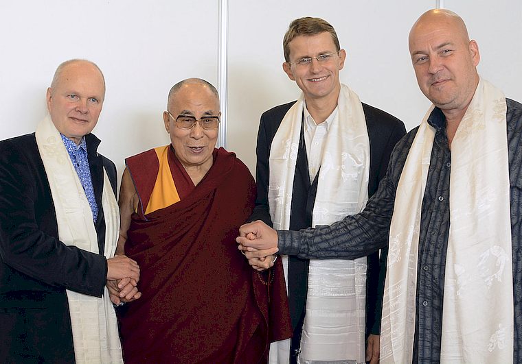 Eesti delegatsiooni kohtumine T.P. dalai-laamaga Riias 2016